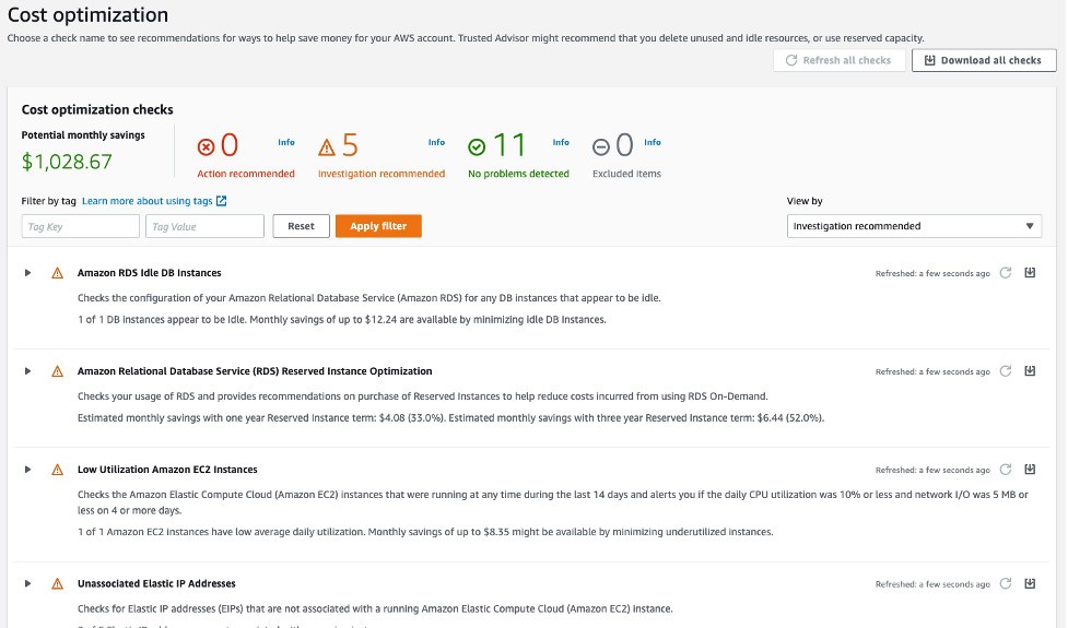 Cost optimization