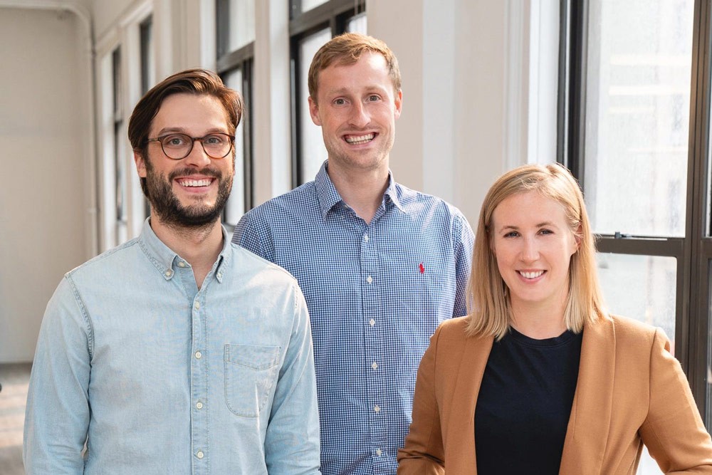 From left to right: Charles Hearn, Tommy Nicolas, and Laura Spiekerman of Alloy