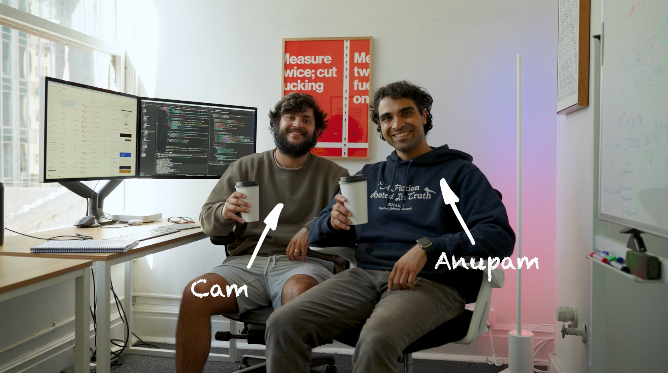 Cam and Anupam, cofounders of Switchboard