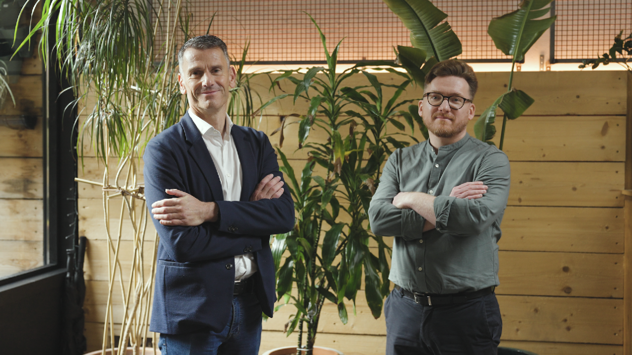 Ben Hookman and Oliver Reihill standing with their arms crossed