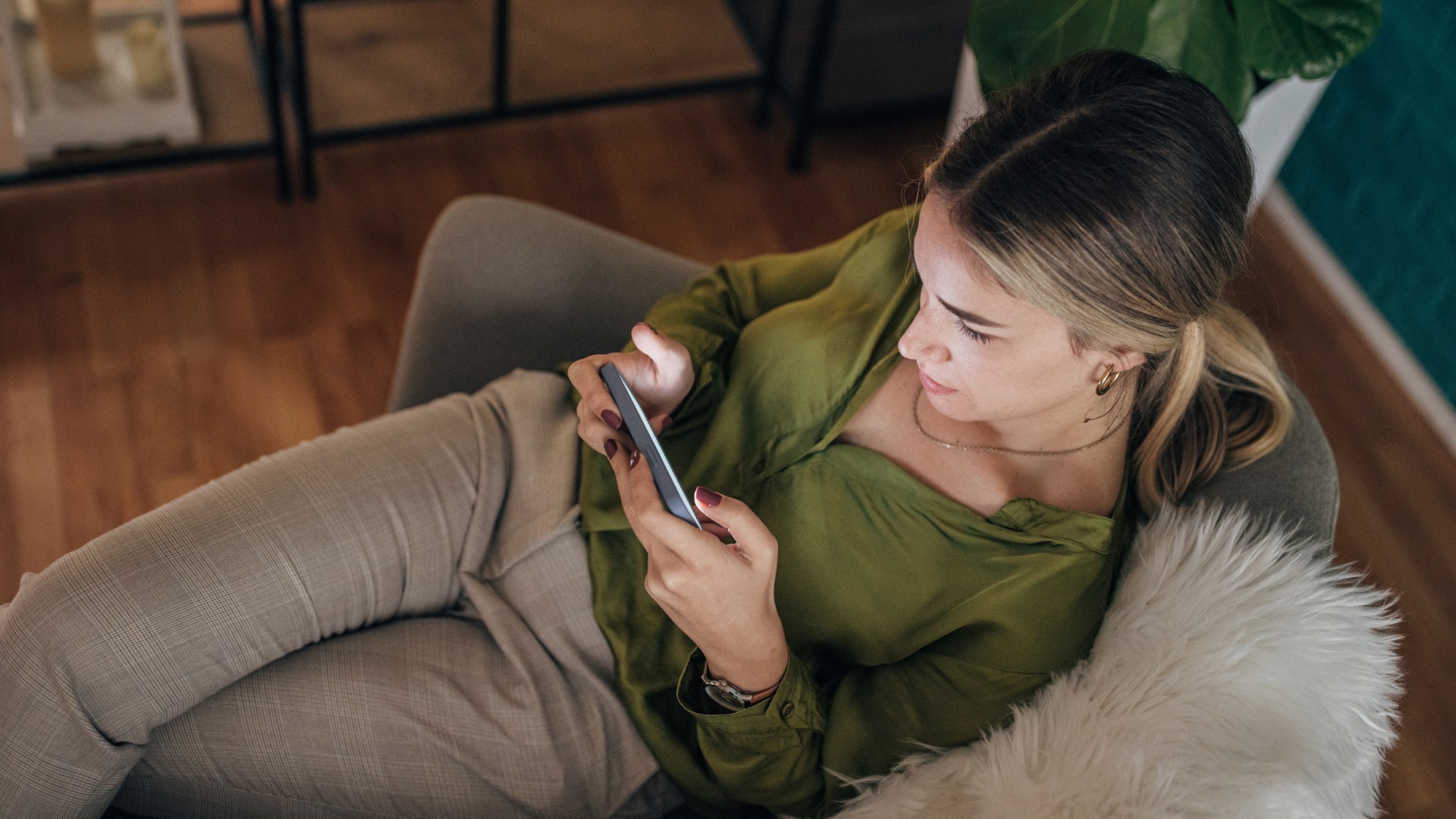 Woman on phone
