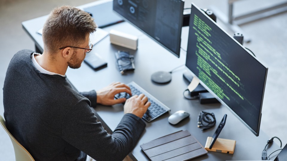 Developer at work 
